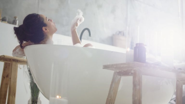 baignoire bouchée